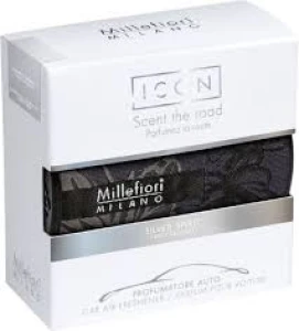 CAR AIR FRESHENER ICON TEXTILE FLORAL - SILVER SPIRIT