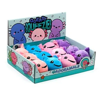 QUEASY SQUEEZIES AXOLOTL PLUSH