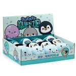 QUEASY SQUEEZIES ADORAMALS SEALIFE  OCTOPUS SHARK PENGUIN PLUSH SQUEEZY TOY