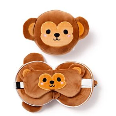MONKEY TRAVEL PILLOW EYE MAS