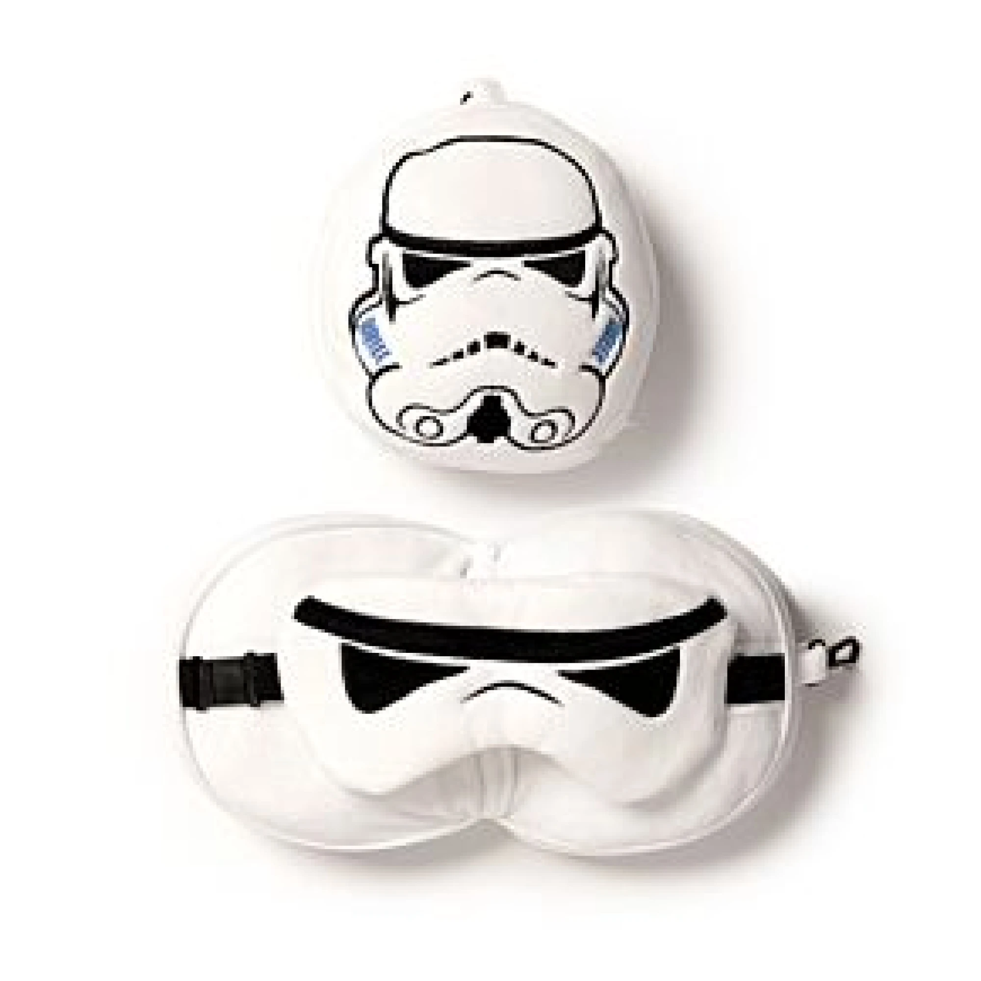 RELAXEAZZ THE ORIGINAL STORMTROOPER SHAPED PLUSH TRAVEL PILLOW & EYE MASK