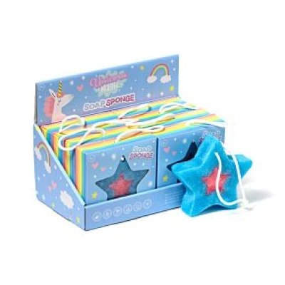 UNICORN MAGIC STAR SHAPED SOAP SPONGE