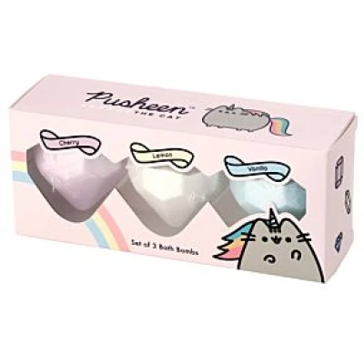 PUSHEEN SET OF 3 BATH BOMBS