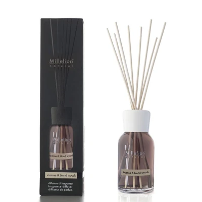 Millefiori Natural Reed Incense and Blond Woods 100ml