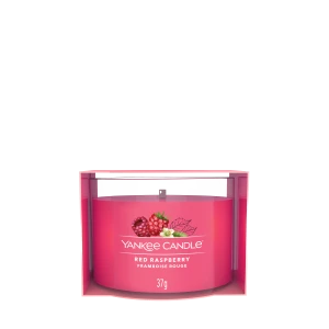 YC FILLED VOTIVE RED RASPBERRY