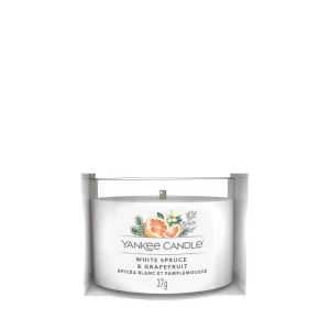 YC FILLED VOTIVE WHITE SPRUCE & GRAPEFRUIT