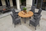 TEXAS DINNING ROUND ROBUST TEAK