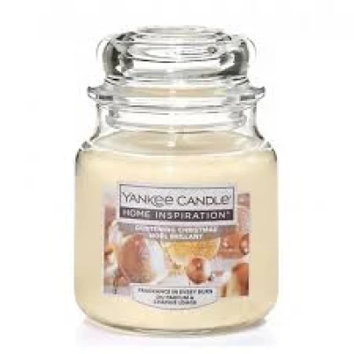 HI SMALL JAR GLISTENING CHRISTMAS