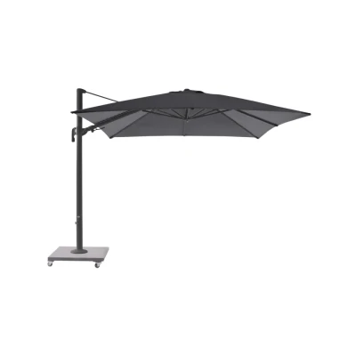 Cantilever Parasol Palermo Rectangle 200x300cm Aluminium | Lava | Spuncrylic | Black | Incl. parasol base and cover