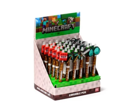 INCREDIBLE ERASABLE PEN WITH MINECRAFT TOOLS