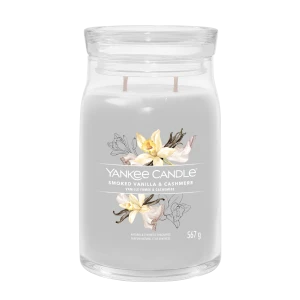 YC SIGNATURE LARGE JAR SIVER SMOKED VANILLA & CASHMERE