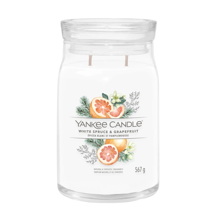 YC SIGNATURE LARGE JAR WHITE SPRUCE & GRAPEFRUIT